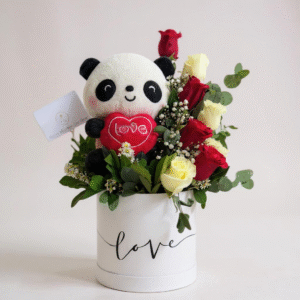 Box de peluche + rosas