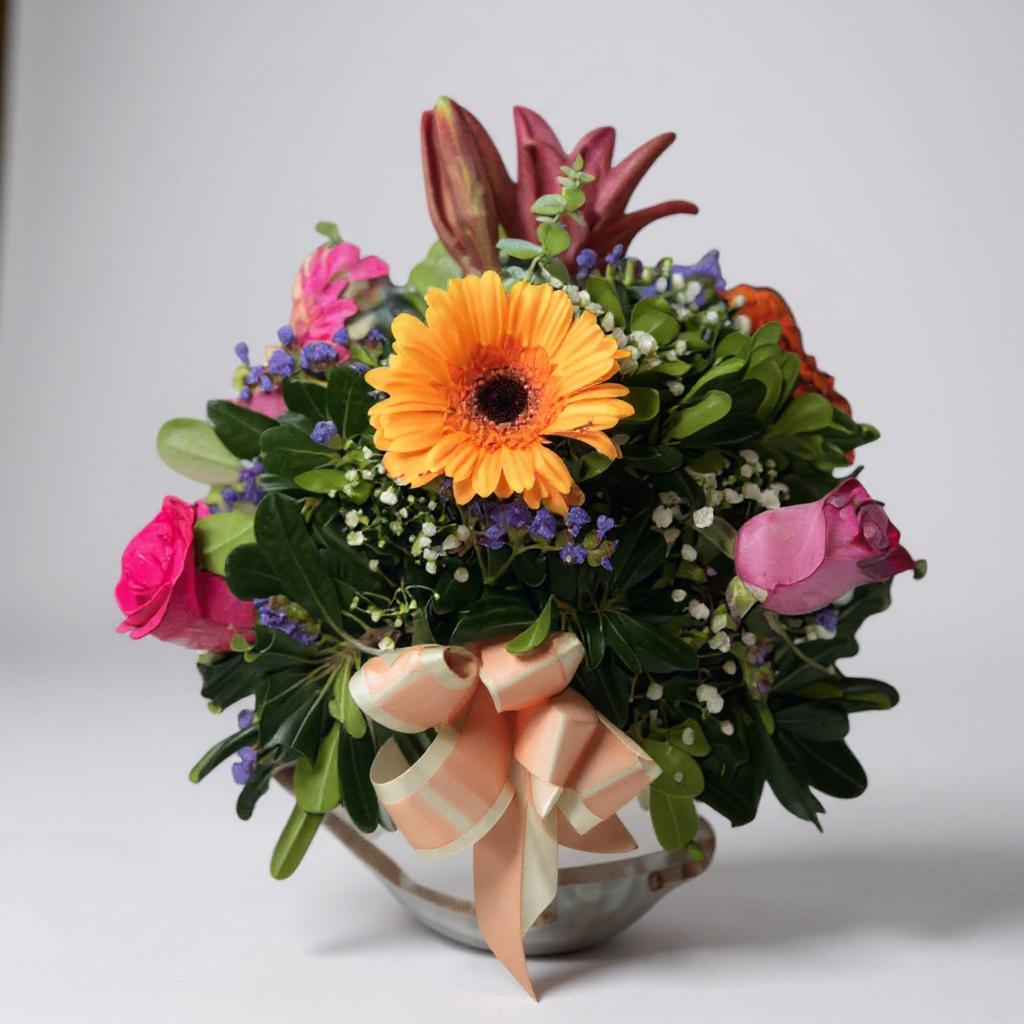 Pecera mix de flores y colores