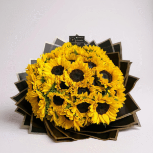 30 girasoles en ramo