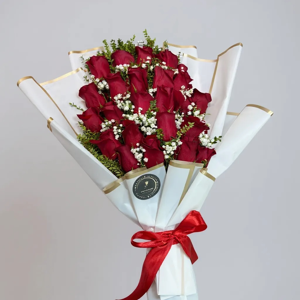 25 rosas rojas escalonada - Imagen 2