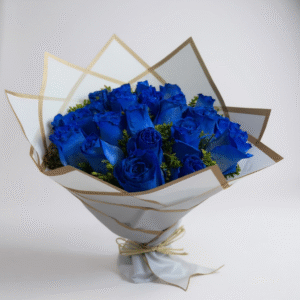 Ramo de 25 rosas azules